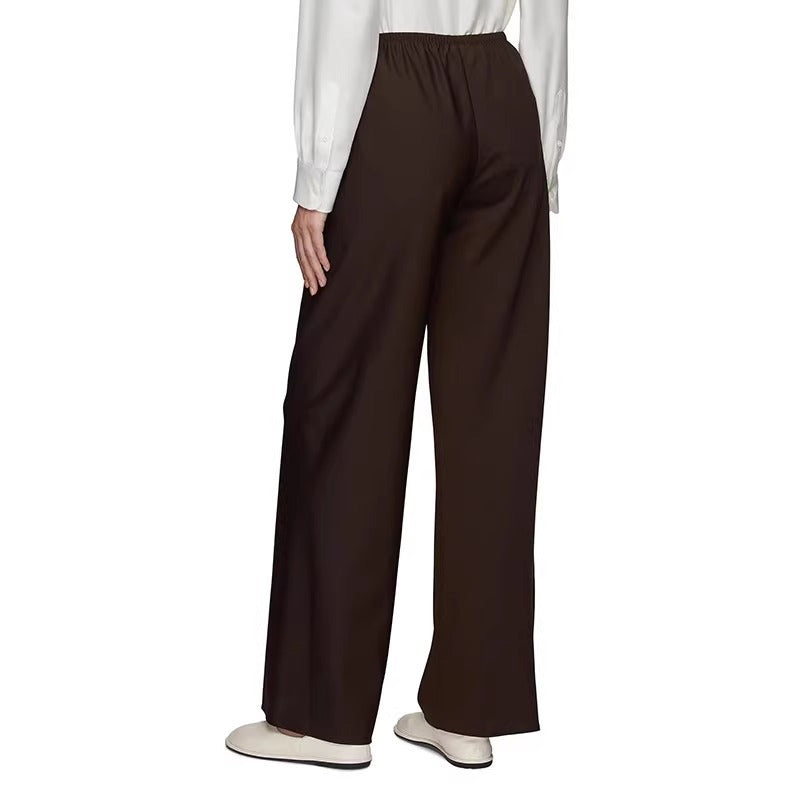 Damen Weite Stoffhose Elastischer Bund Norvielle