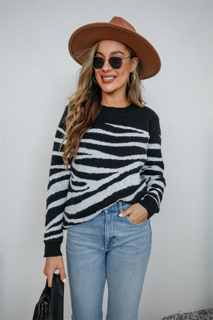 Damen Pullover Gemustert Norvielle