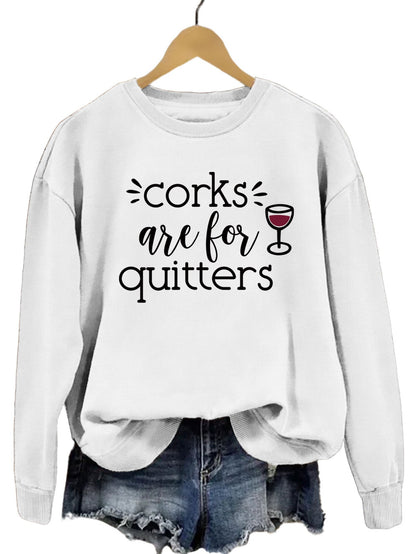 Damen Sweatshirt Lässiger Schnitt Mit Kreativem Spruch Norvielle