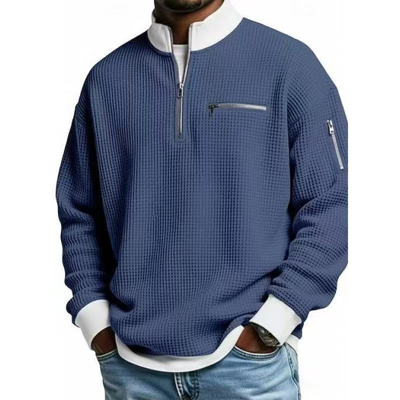Herren Sweatshirt Hochkragen Reißverschluss Norvielle