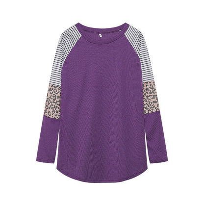Damen Langarmshirt Tiermuster Streifen Norvielle