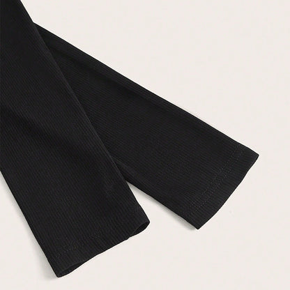 Damen Crop- Hochgeschlossen Cut-Out-Design
