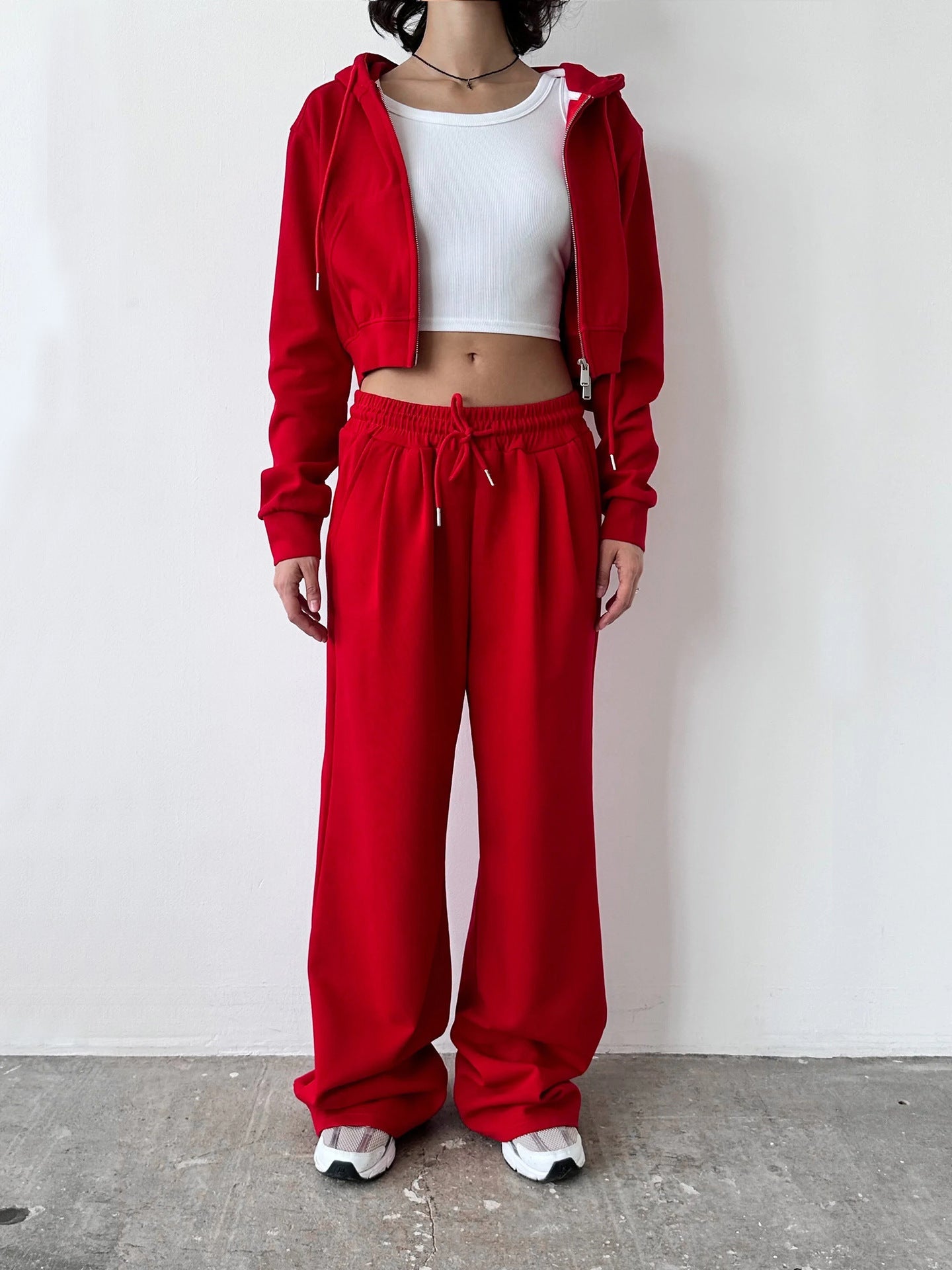 Damen Hoodie Jogginghose Set Minimalistisch