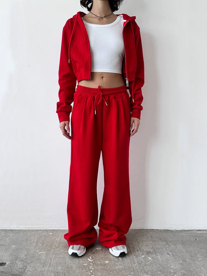 Damen Hoodie Jogginghose Set Minimalistisch