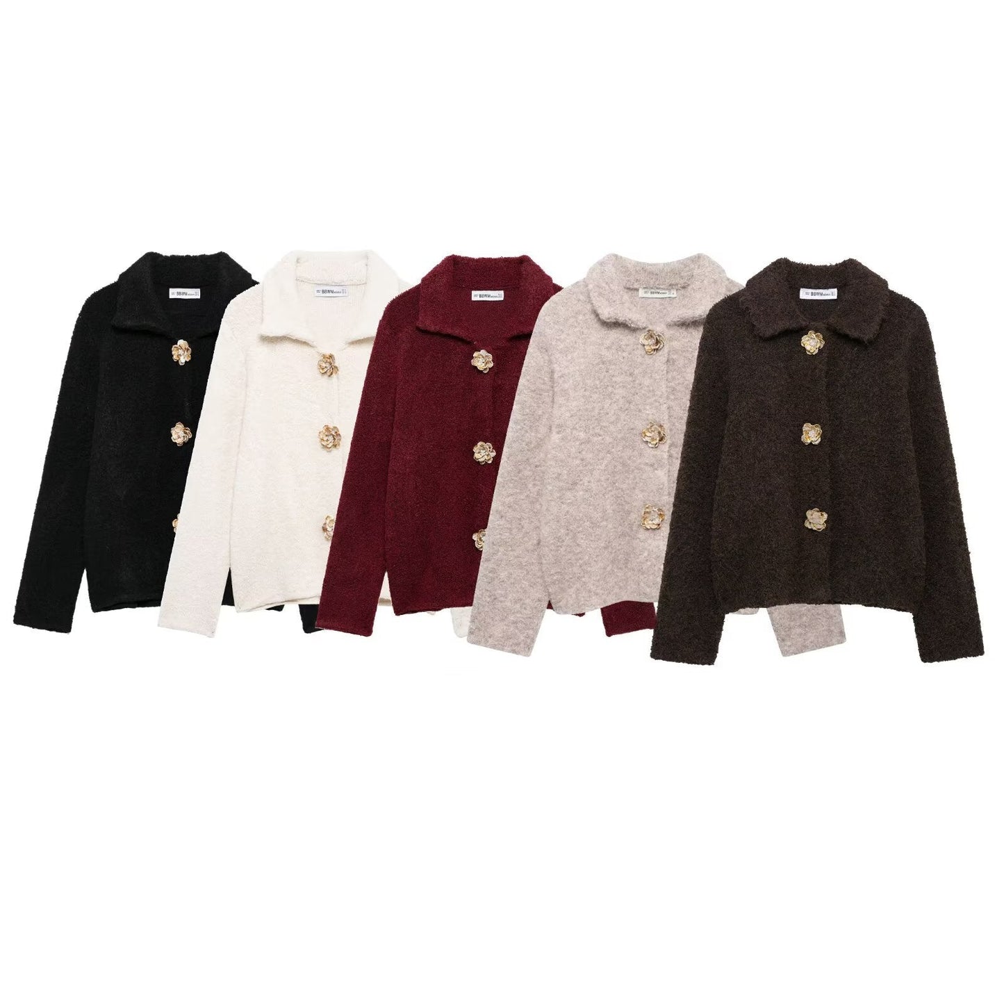 Damen Fleecejacke Kuschelig Knopfleiste Norvielle - Norvielle