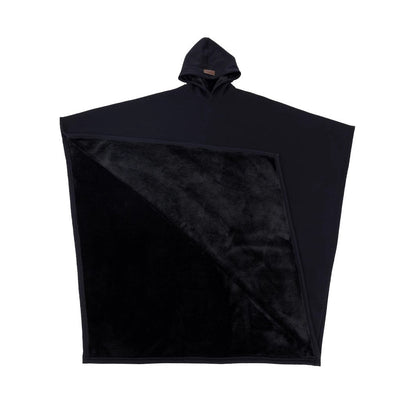Damen Poncho-Decke mit Kapuze aus Wolle Norvielle