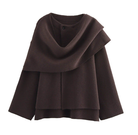 Damen Überjacke Rollkragen Norvielle Elegantes Design