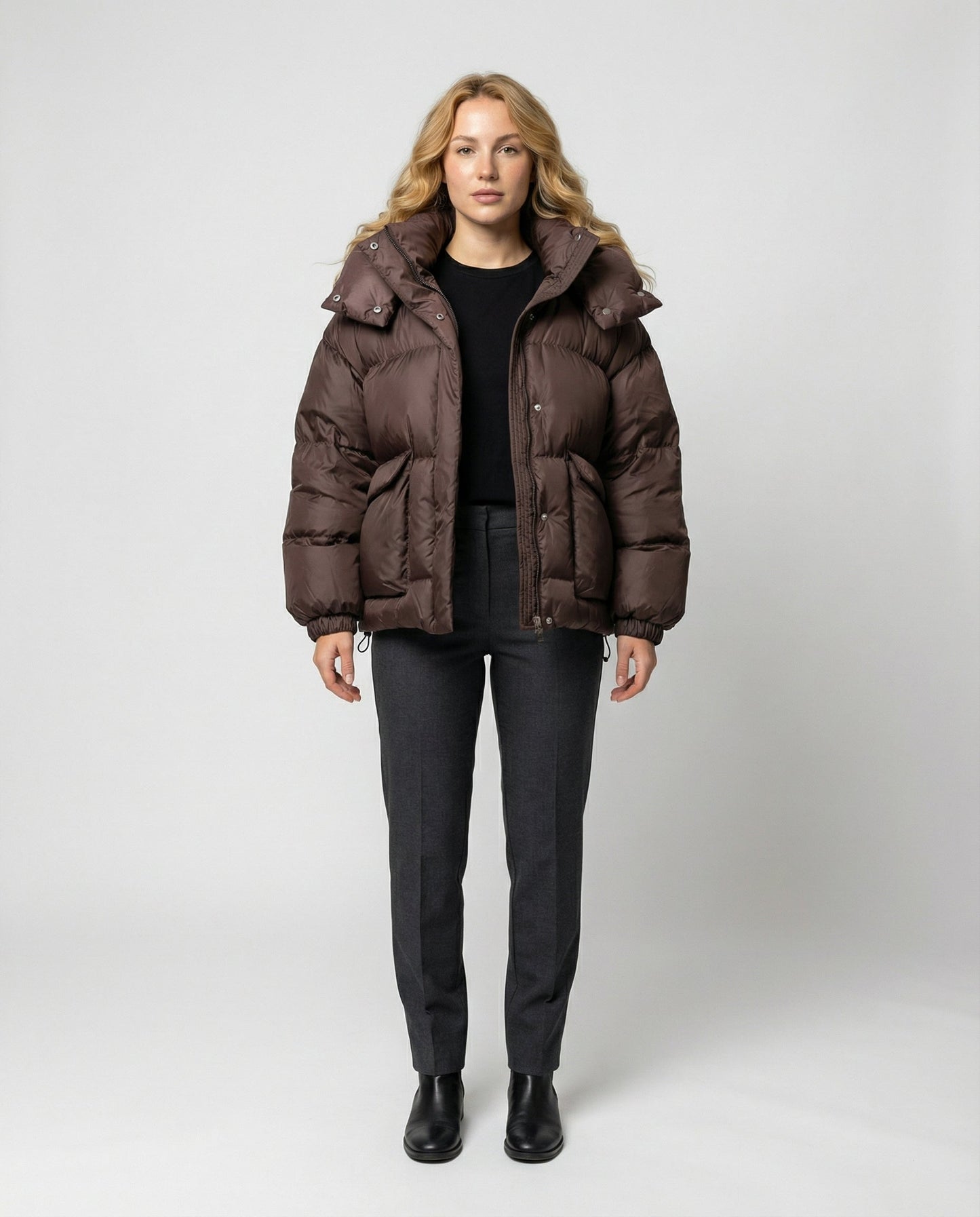 Damen Winterjacke Gesteppt Wärme