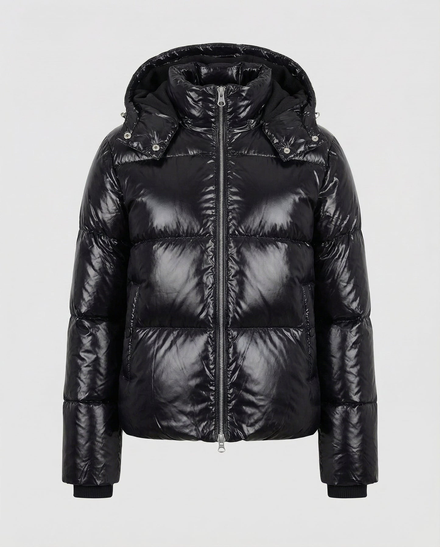 Damen Puffy Jacke Mit Kapuze