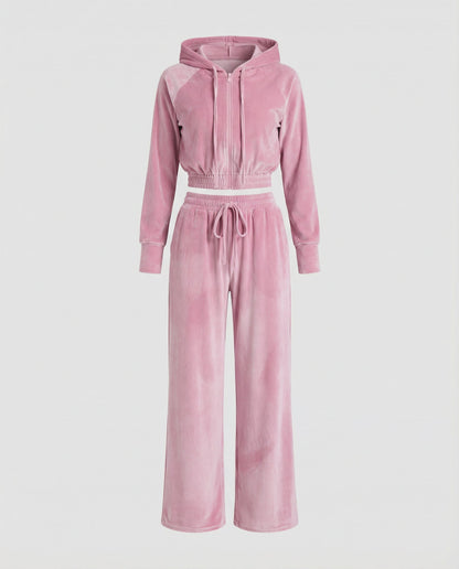 Damen Fleece Zweiteiler Minimalistisch