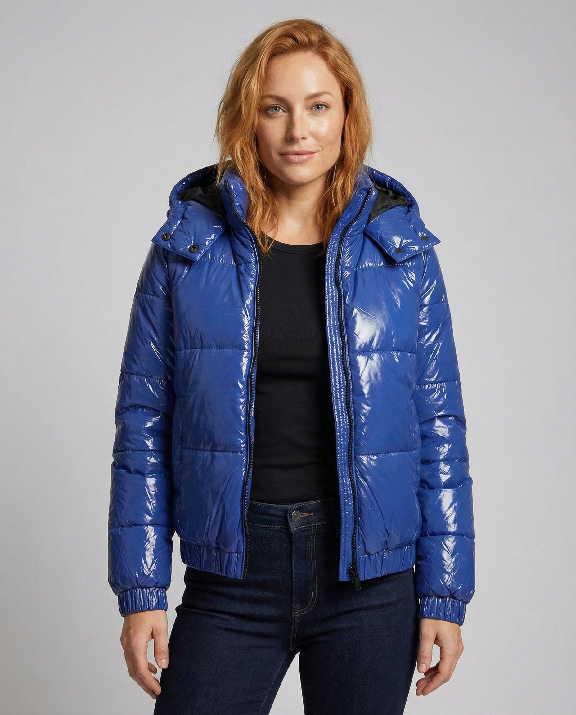 Damen Steppjacke Hochglanz - Norvielle