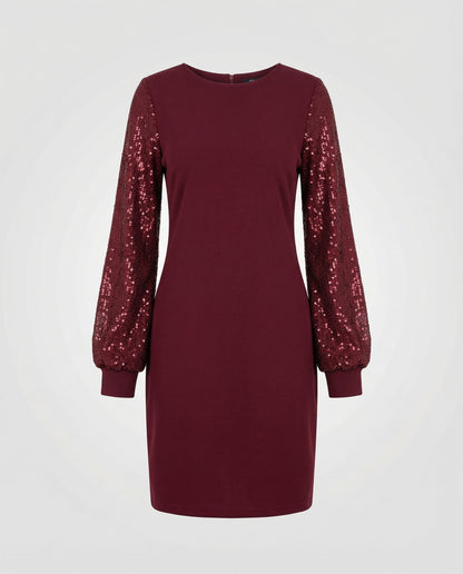 Damen Glitzerkleid Lässig