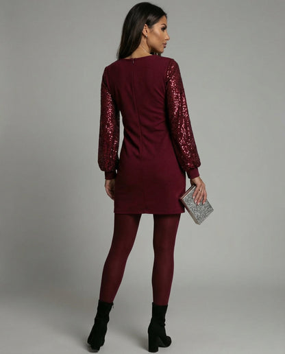 Damen Glitzerkleid Lässig