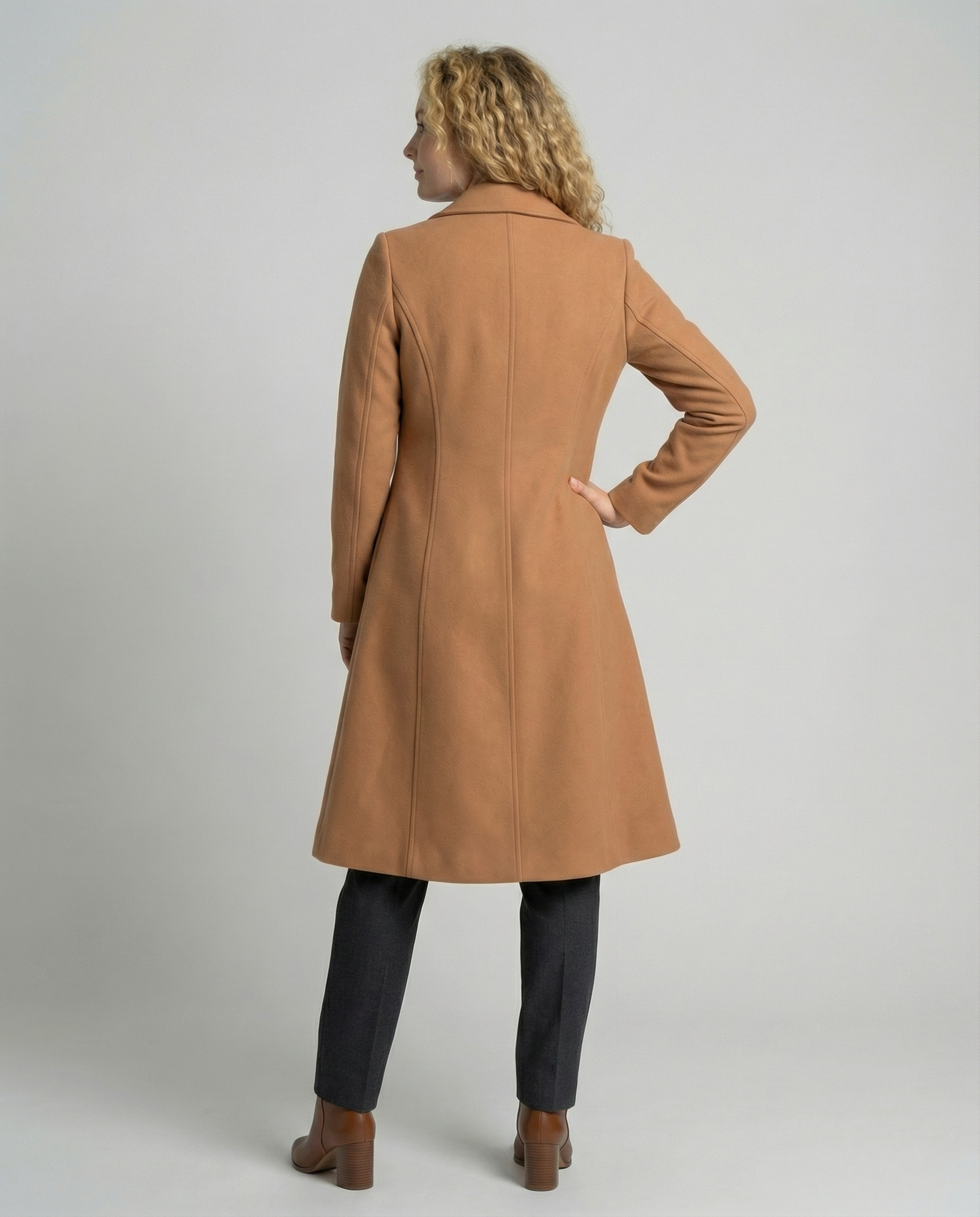 Damen Wollmantel Elegantes Wintermodell