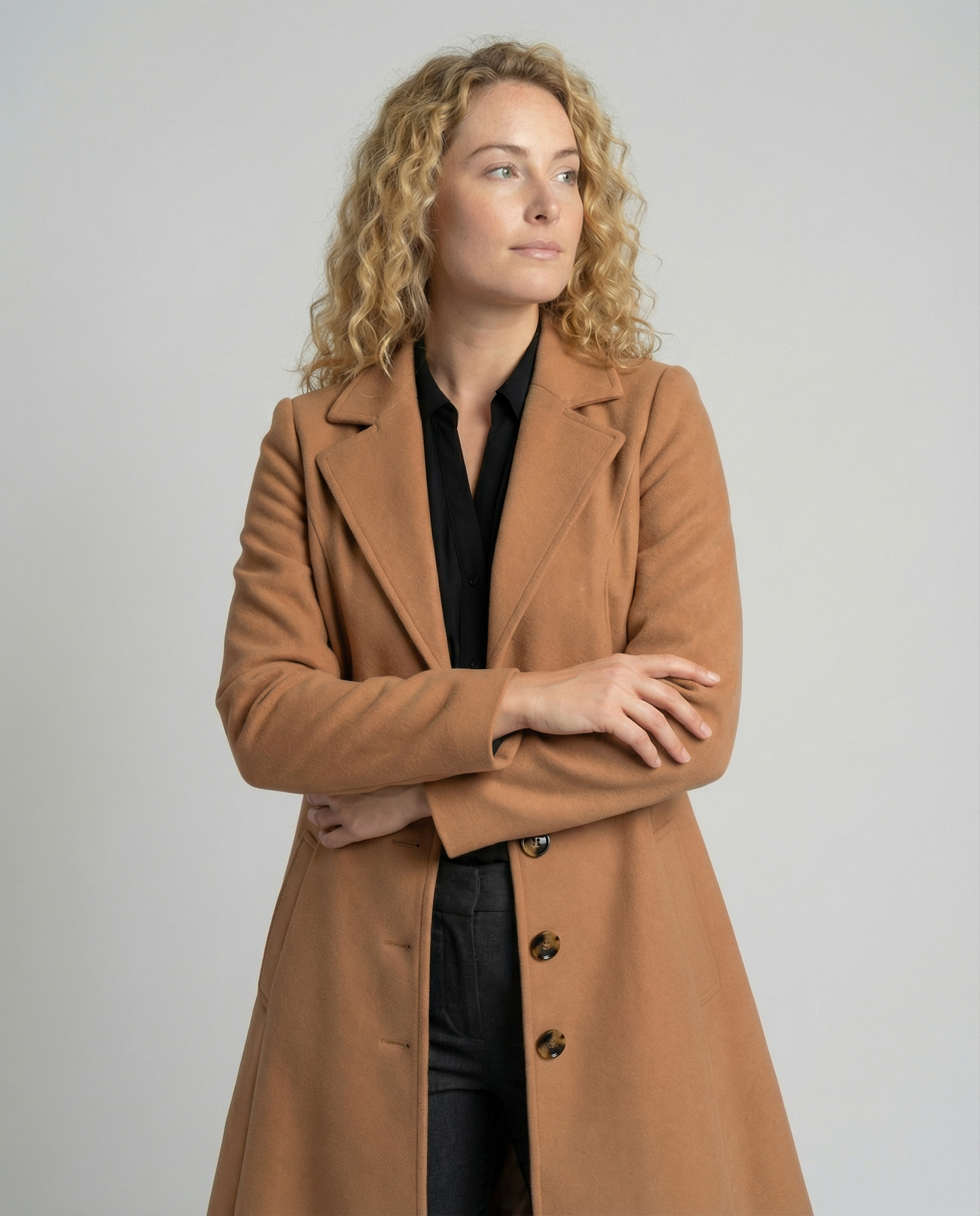 Damen Wollmantel Elegantes Wintermodell