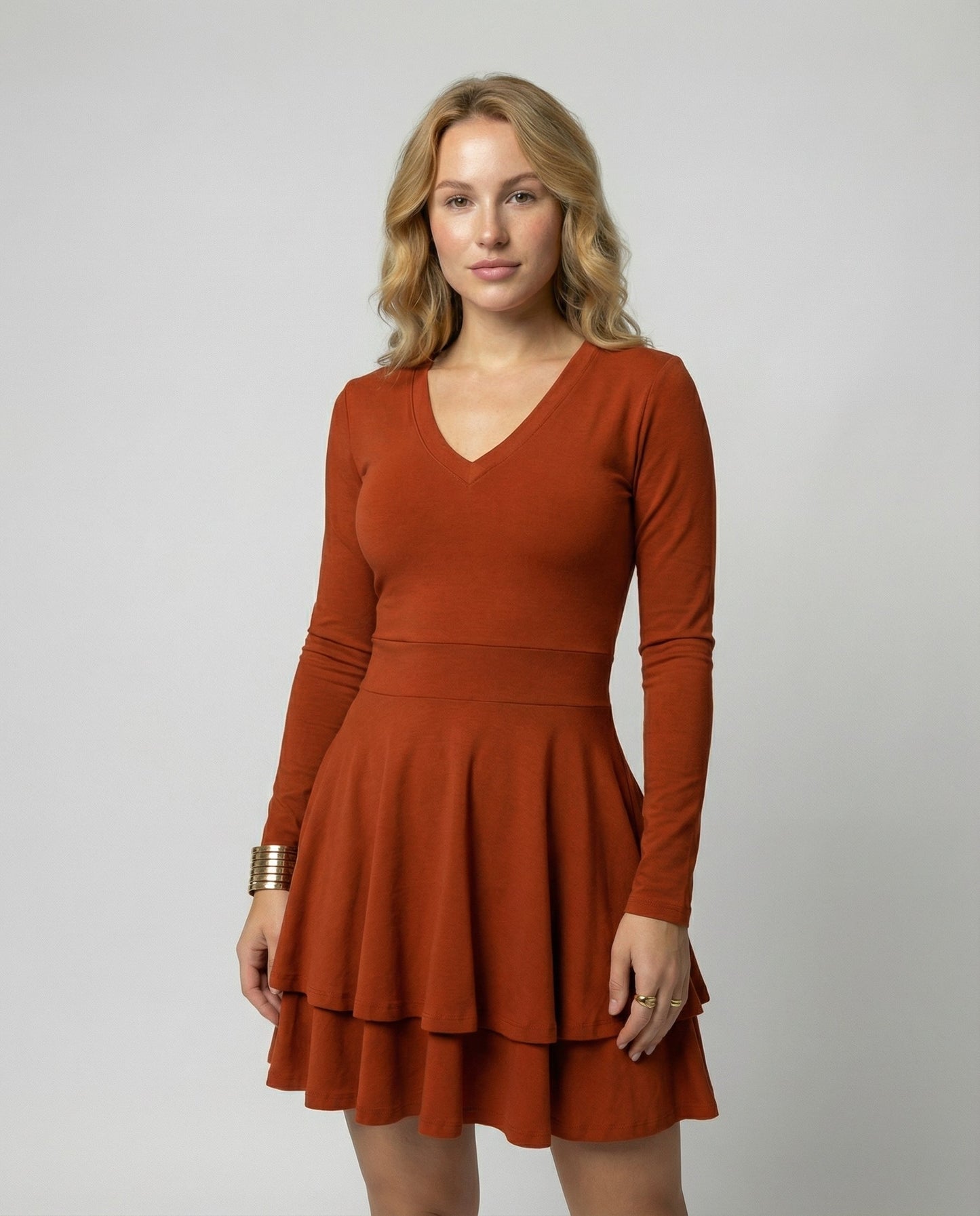 Damen Wickelkleid mit Rüschen - Norvielle