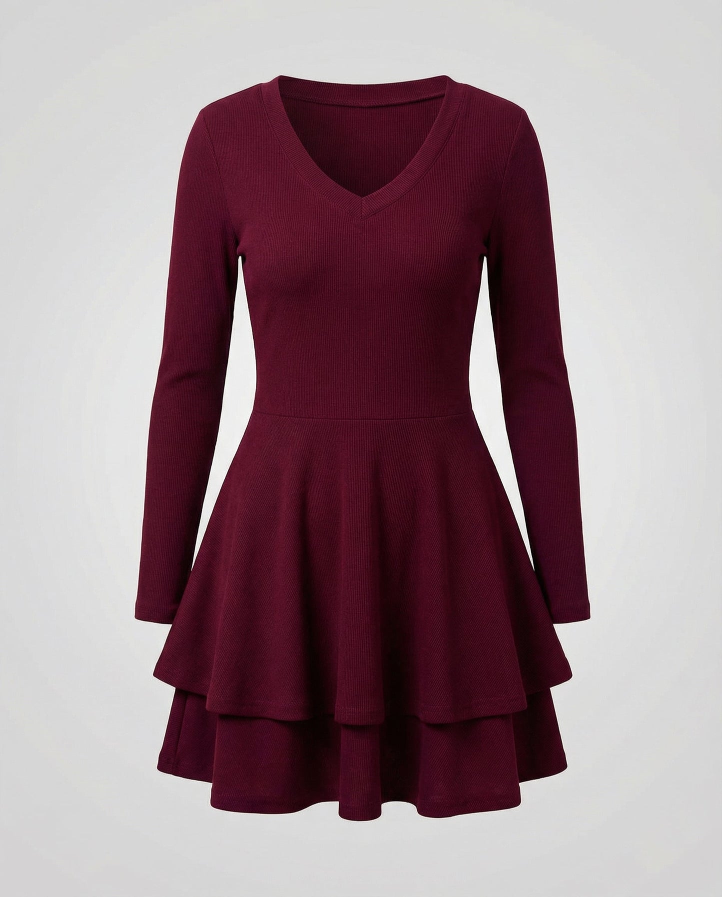 Damen Wickelkleid mit Rüschen