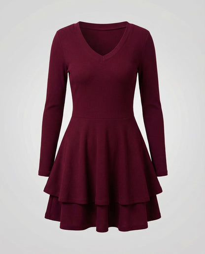 Damen Wickelkleid mit Rüschen