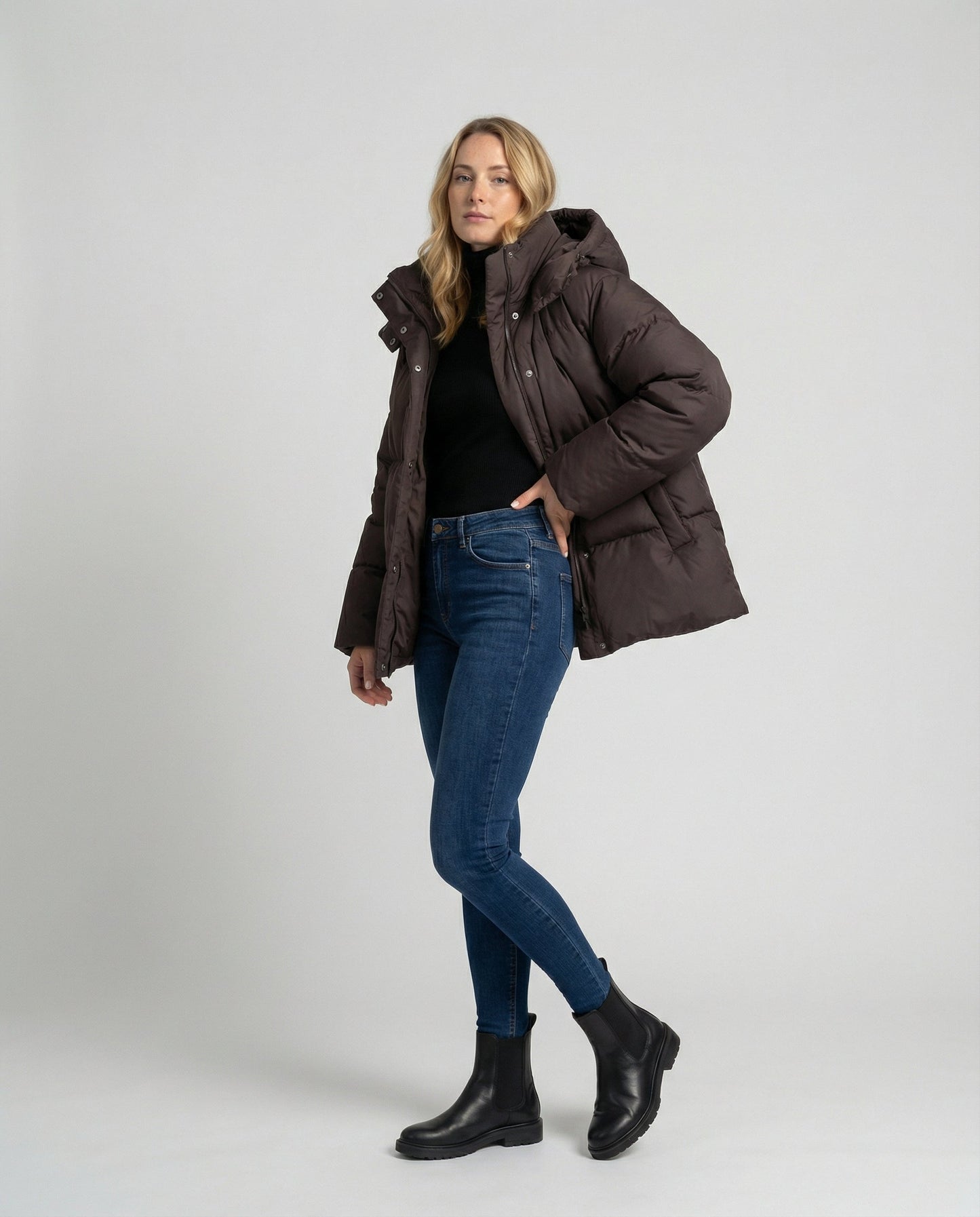 Damen Oversized Pufferjacke