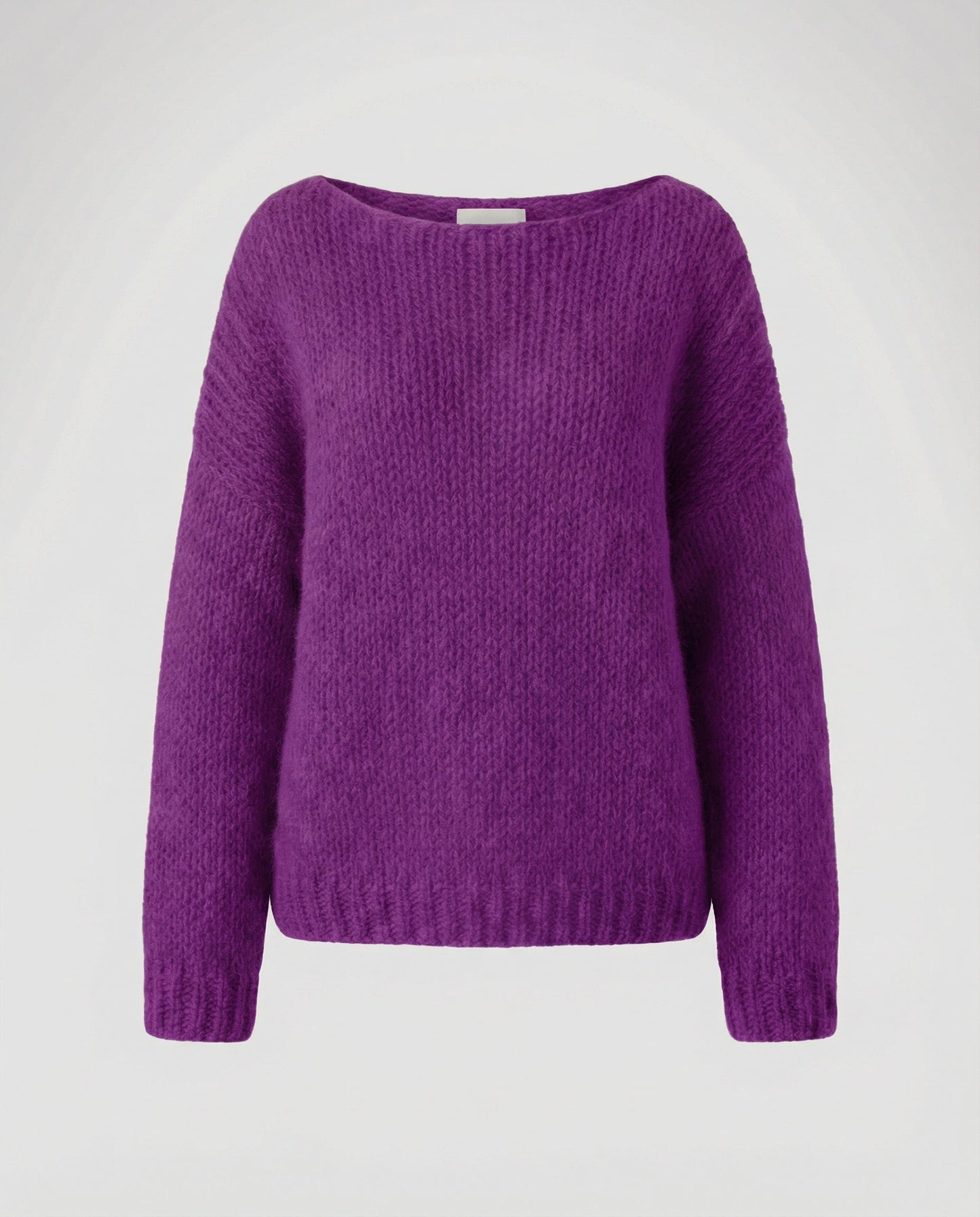 Damen Oversized Pullover U-Ausschnitt