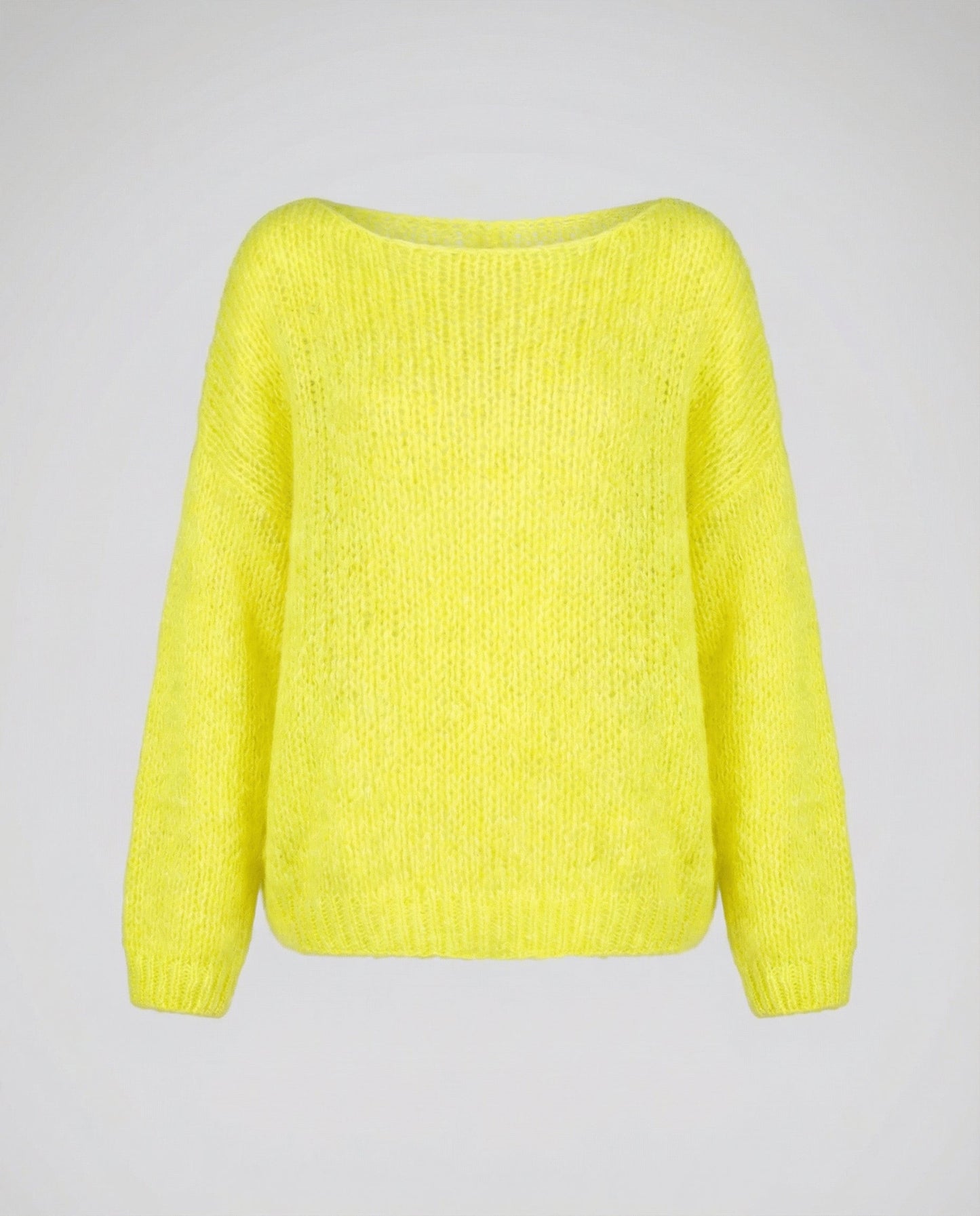 Damen Oversized Pullover U-Ausschnitt