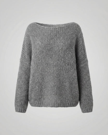 Damen Bunter Pullover Carmenstil