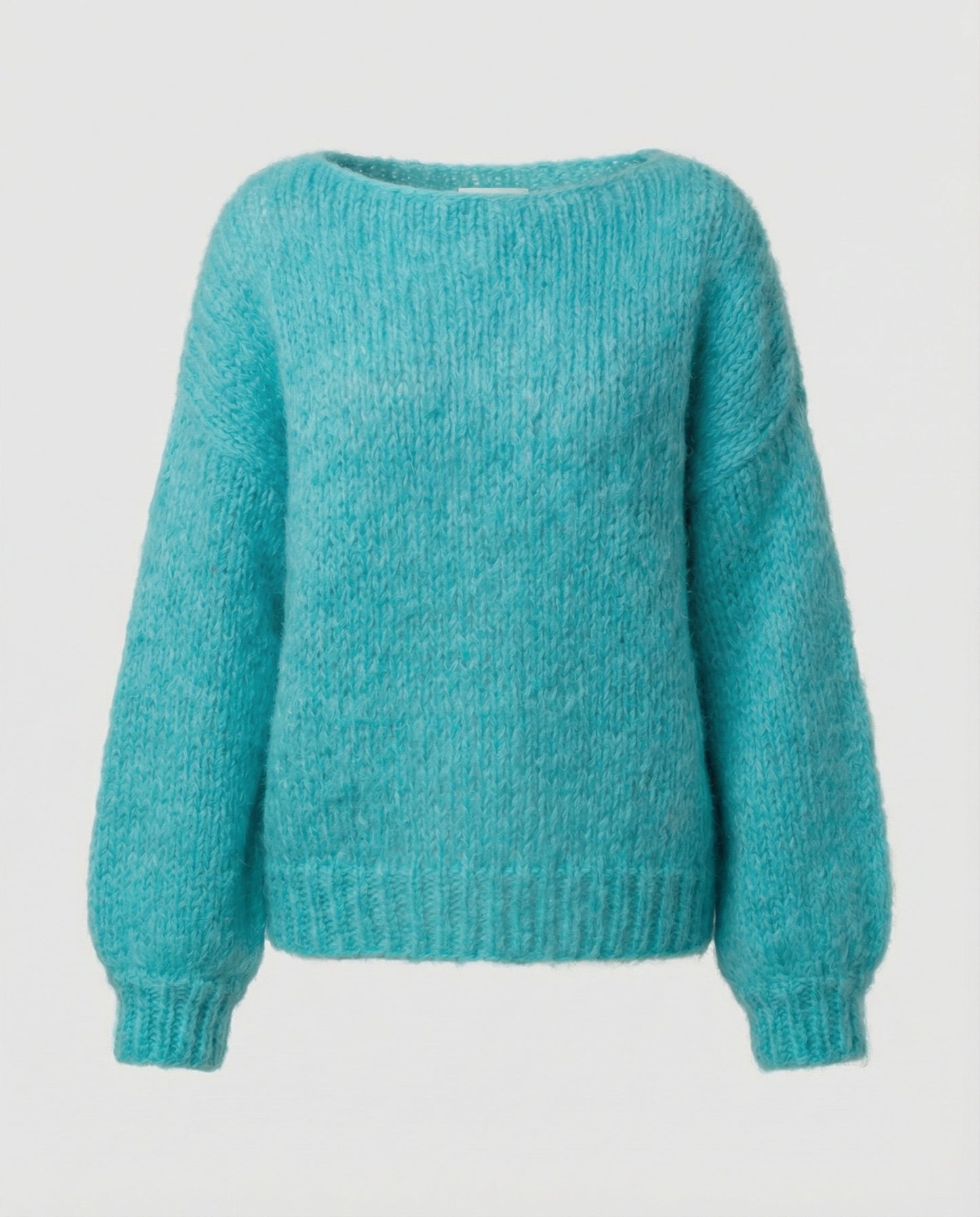 Damen Oversized Pullover U-Ausschnitt