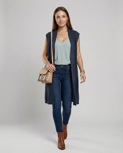 Damen Oversized Strickweste