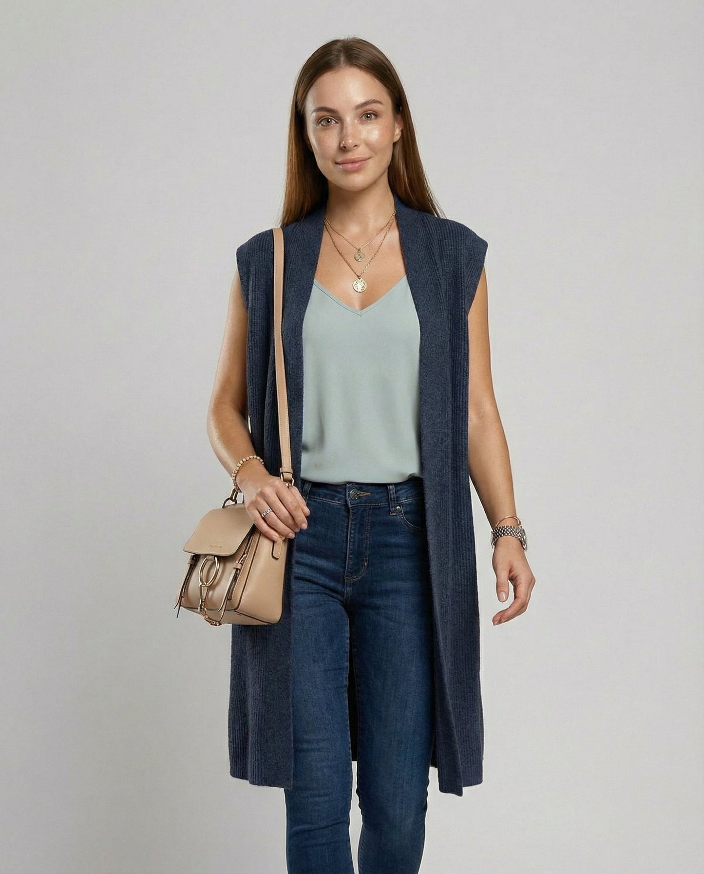 Damen Oversized Strickweste - Norvielle