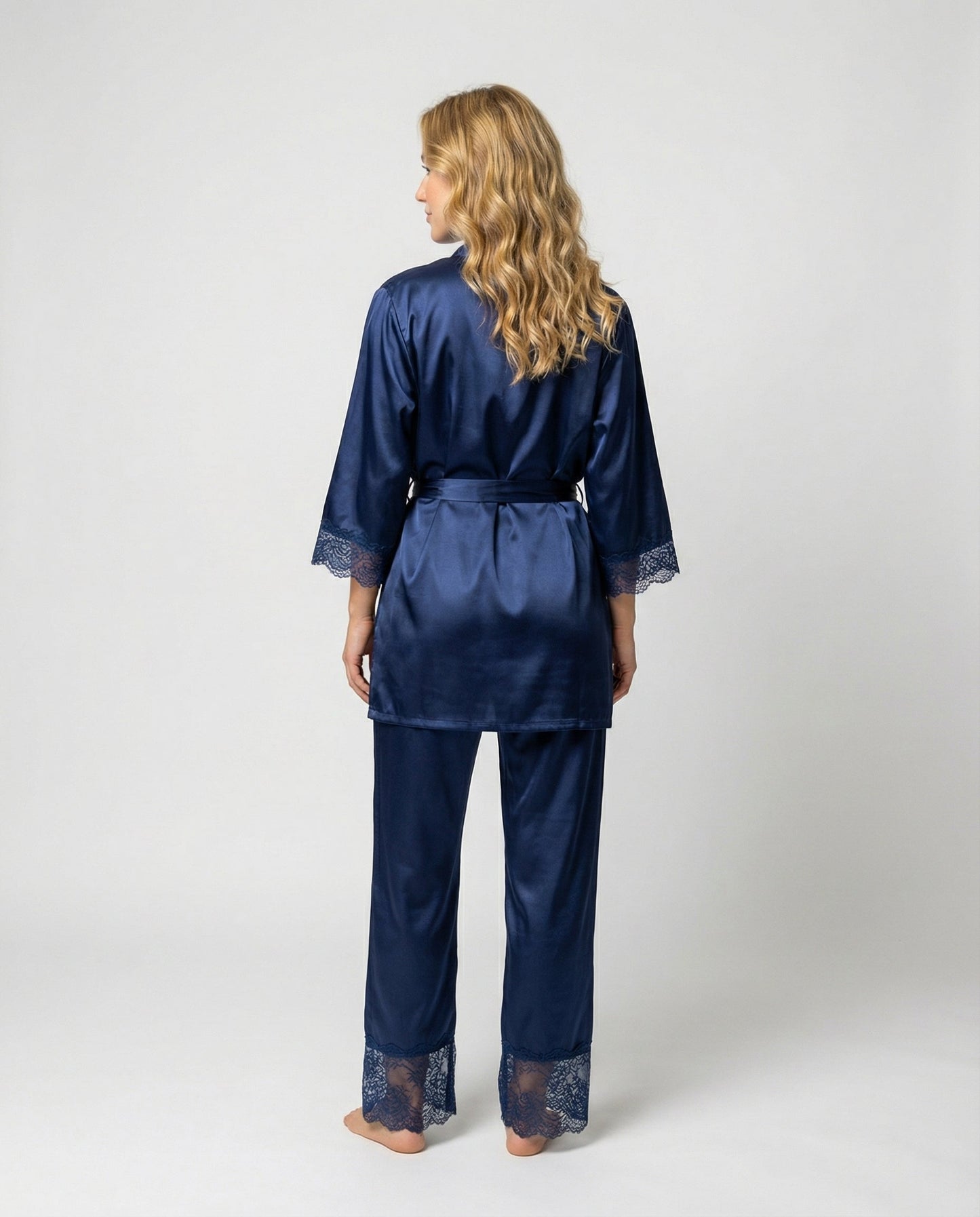 Damen Seiden Pyjama Set Qualität