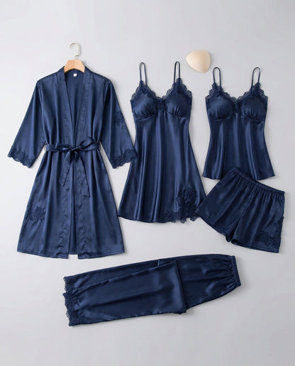 Damen Seiden Pyjama Set Qualität