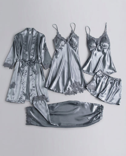 Damen Seiden Pyjama Set Qualität