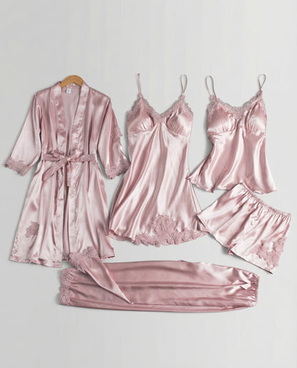 Damen Seiden Pyjama Set Qualität