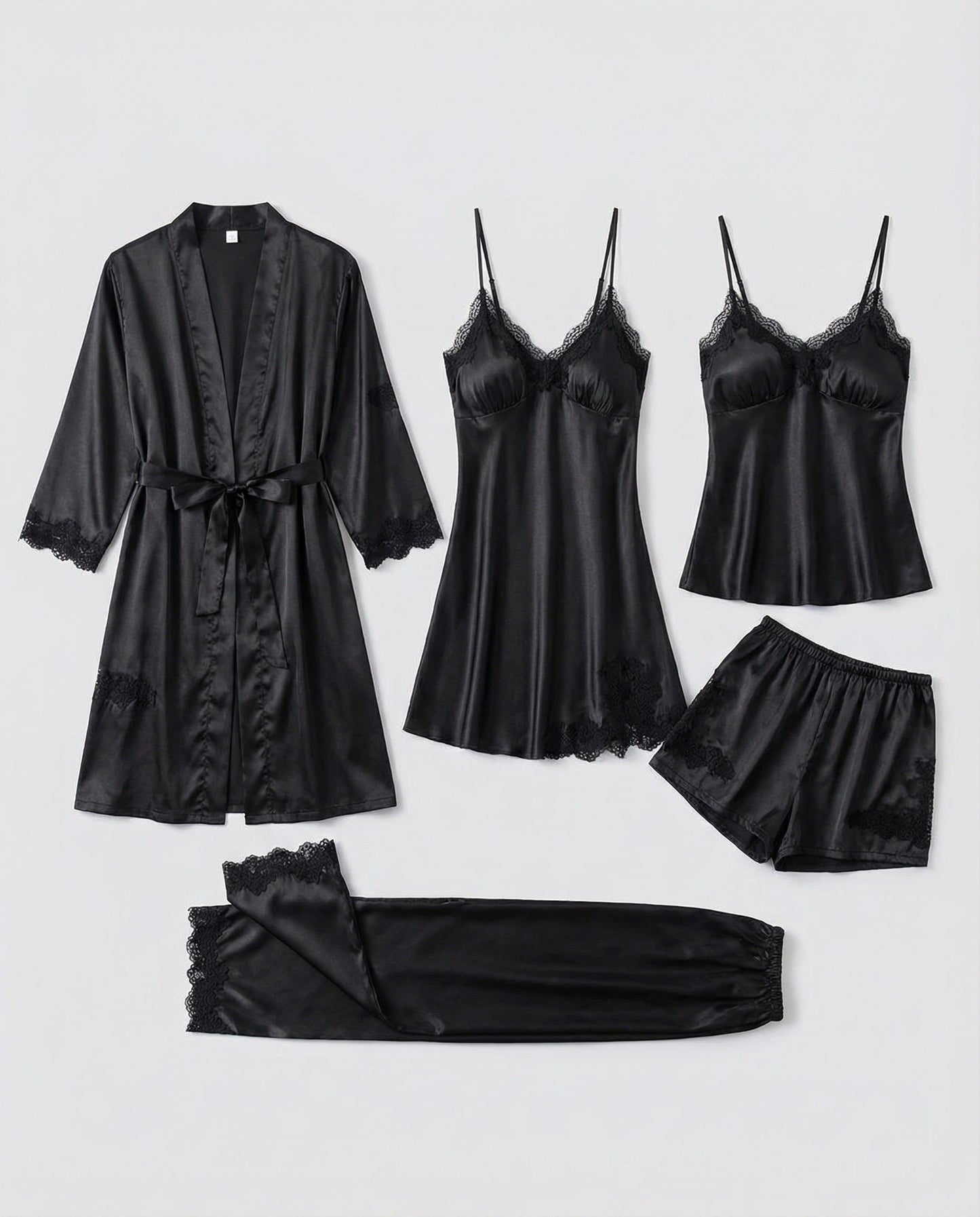 Damen Seiden Pyjama Set Qualität