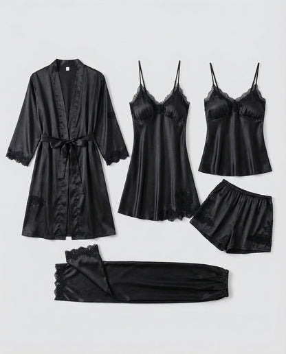 Damen Seiden Pyjama Set Qualität