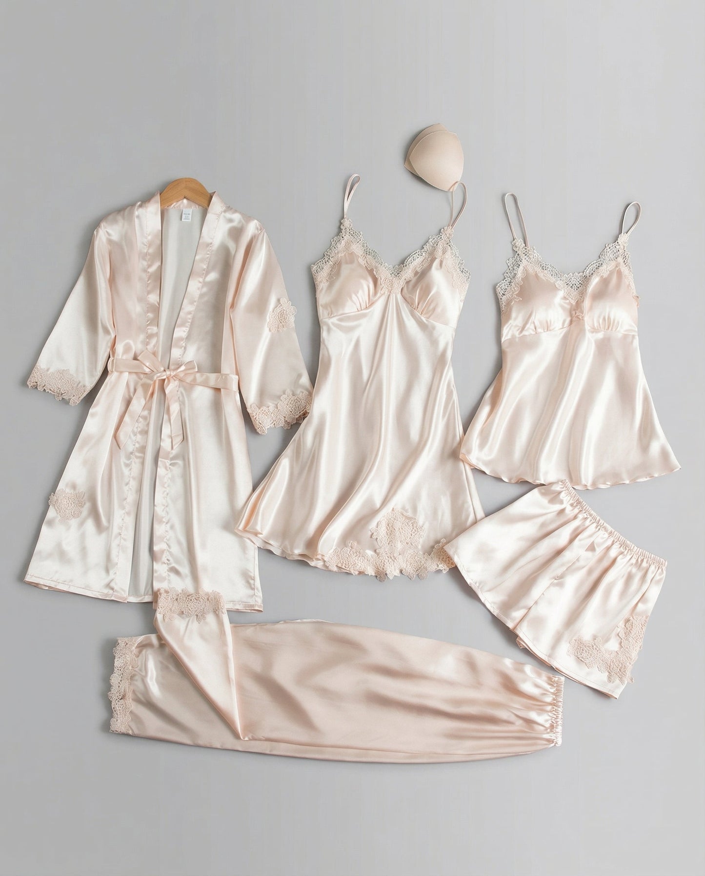 Damen Seiden Pyjama Set Qualität