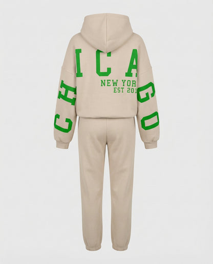 Lässiger Damen Oversize Sweatanzug Großgröße