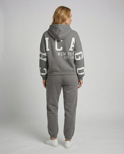Lässiger Damen Oversize Sweatanzug Großgröße - Norvielle