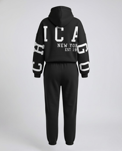 Lässiger Damen Oversize Sweatanzug Großgröße
