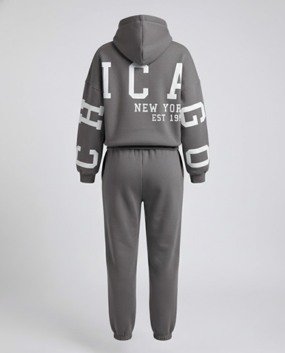 Lässiger Damen Oversize Sweatanzug Großgröße