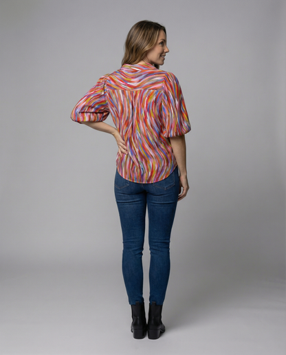 Damen Boho Bluse Elegant