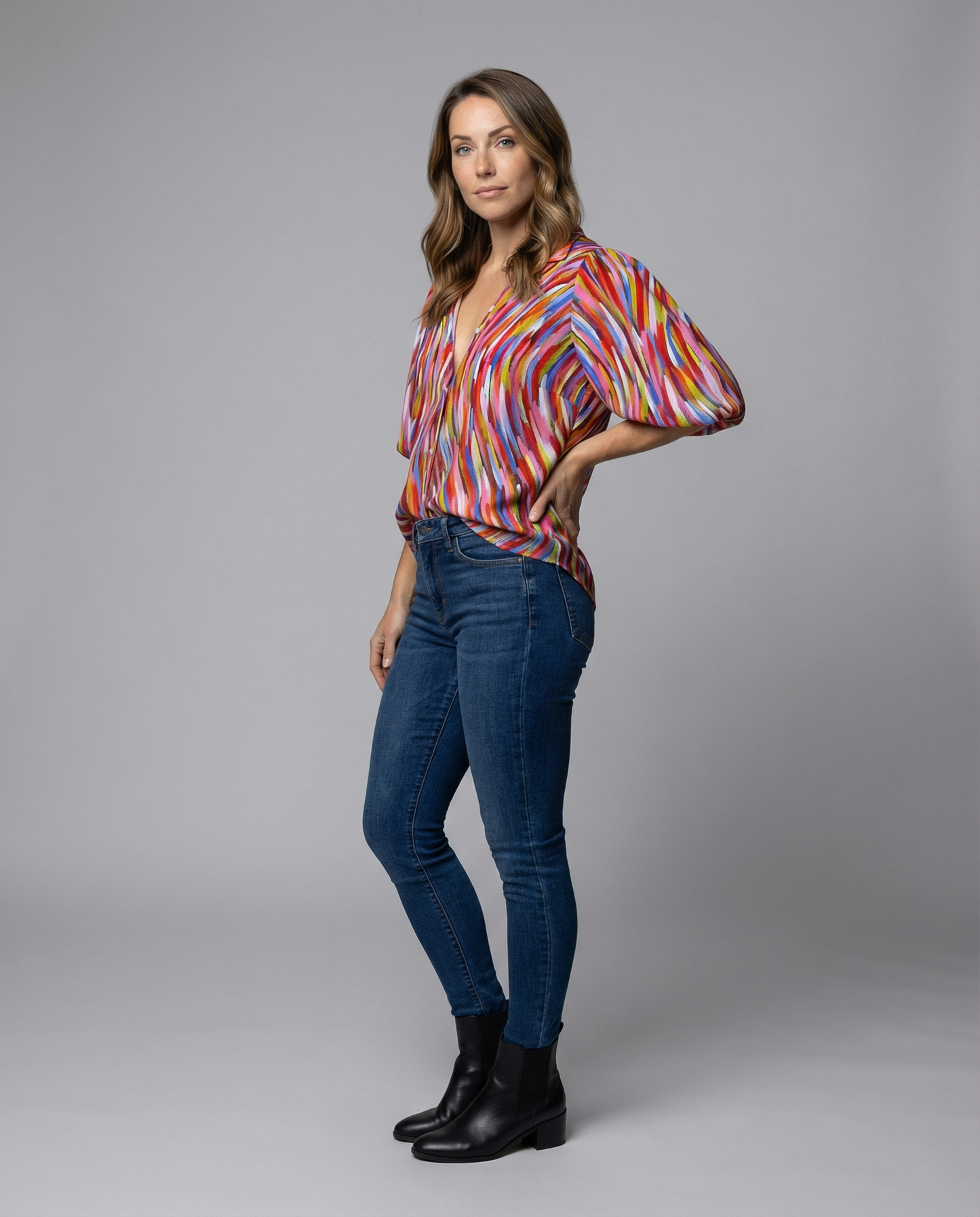 Damen Boho Bluse Elegant