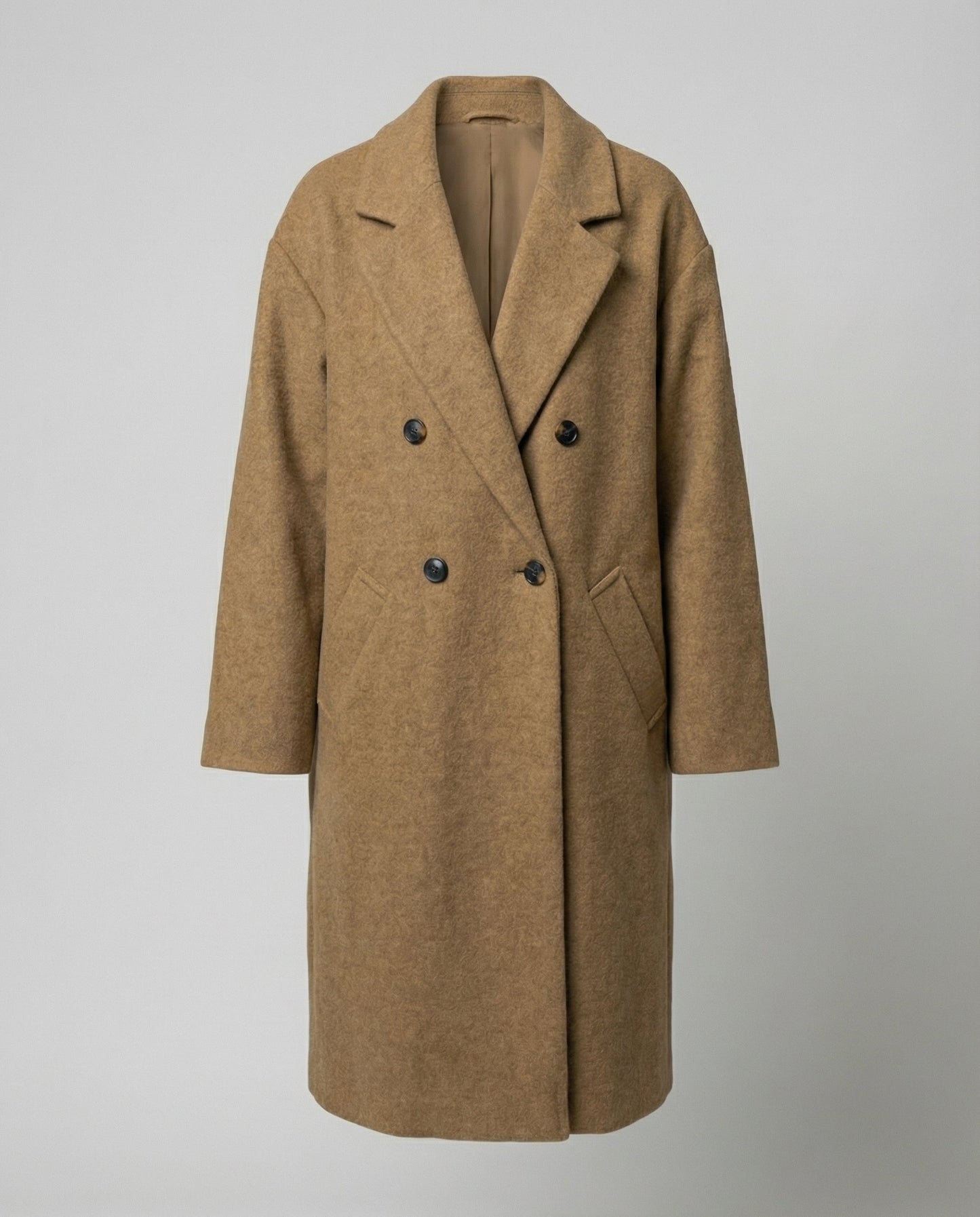 Damen Wollmantel Oversized Elegantes Design