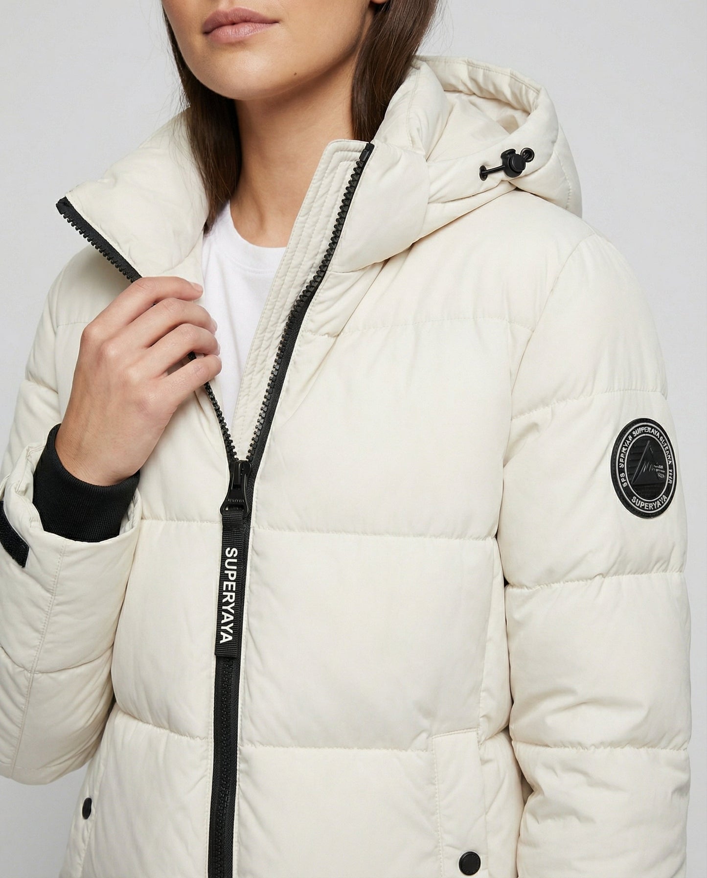 Damen Federdaunen Parka