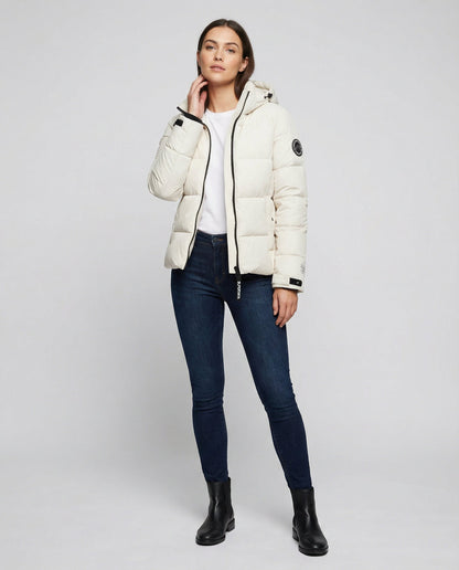Damen Federdaunen Parka