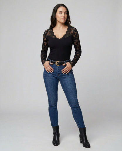Damen Spitzen-Bodysuit Elegant