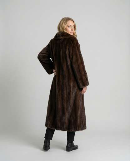 Damen Kunstpelzmantel Elegantes Wintermodell
