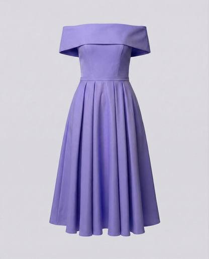 Damen Satin Partykleid Trägerlos