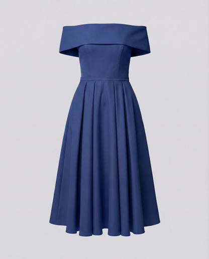 Norvielle Damen Trägerloses Satin-Kleid Party