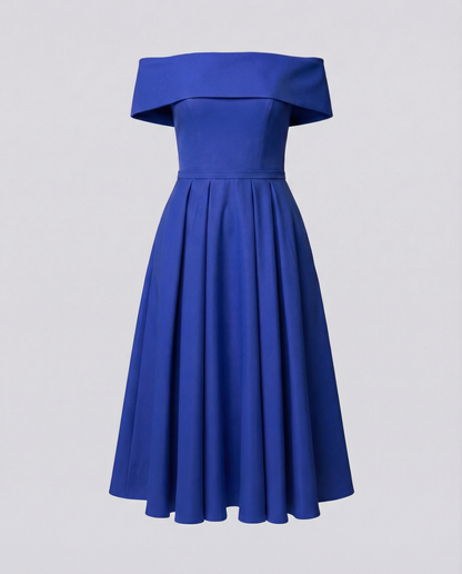 Norvielle Damen Trägerloses Satin-Kleid Party